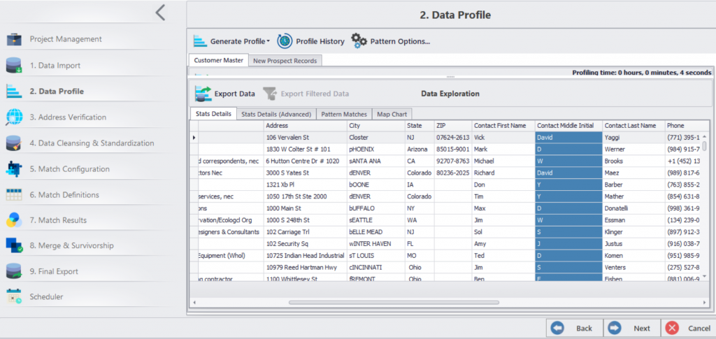 calidad de los datos