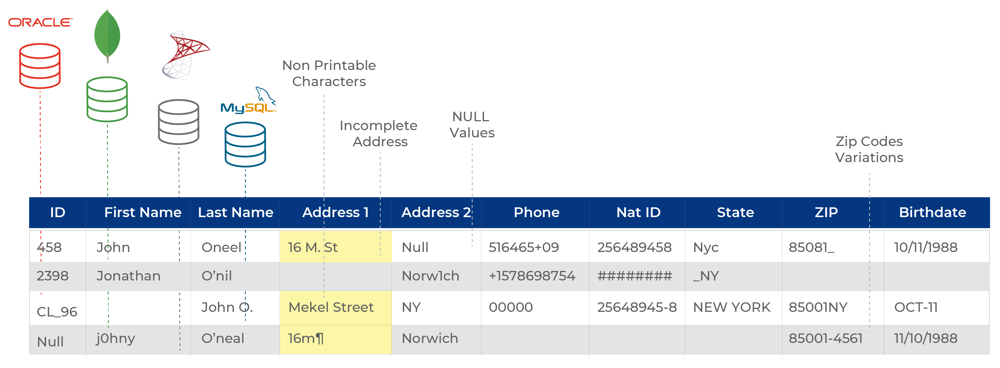 address variation data integration