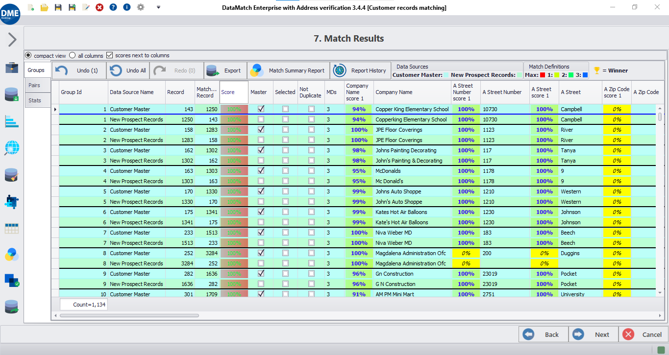 data matching