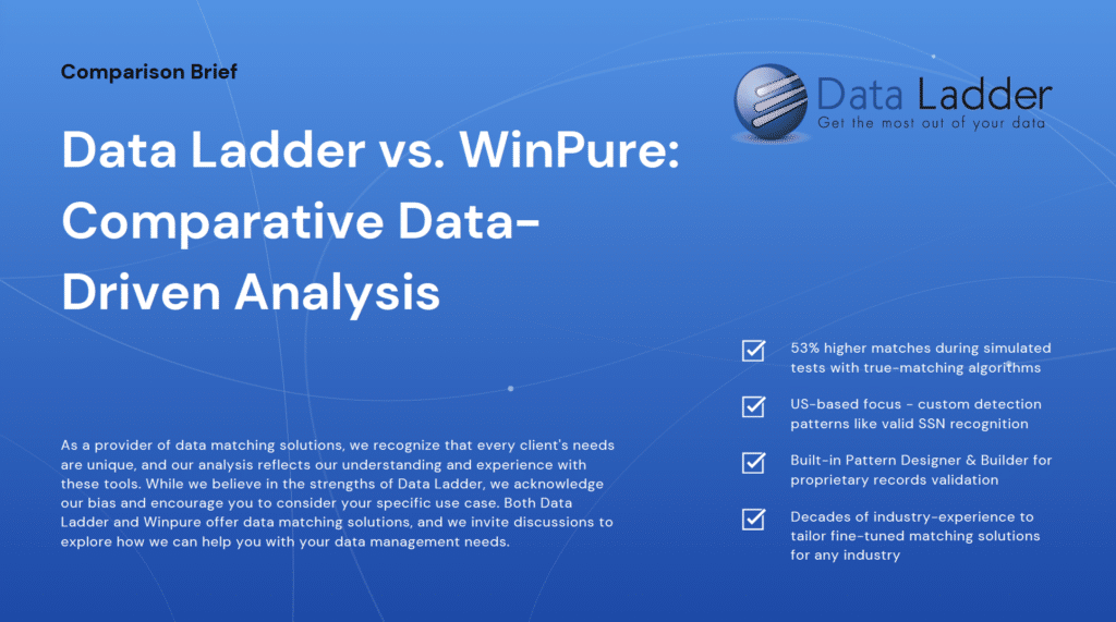 Data Ladder vs WinPure Comparison - Data Ladder