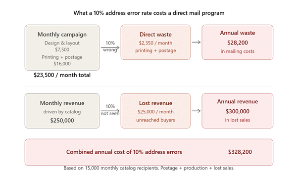 10% address error rate cost